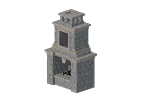 Camini 3D - Camino a legna in pietra - Belgard - Cordova 