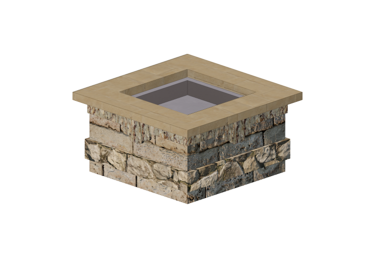 Chimneys and chimney pots 3D - Stone brazier - Belgard -... Chimneys and chimney pots 3D - Stone brazier - Belgard -...