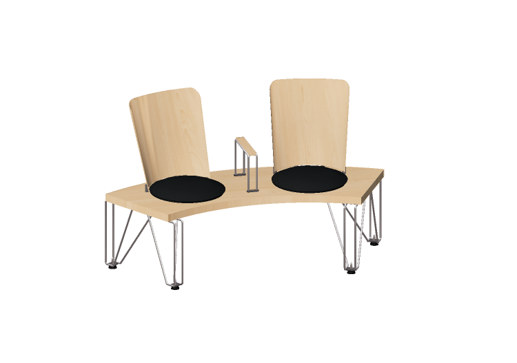 3D Chairs - Corner Chair - Bla Station – Gate GR20 - Blå... 3D Chairs - Corner Chair - Bla Station – Gate GR20 - Blå...