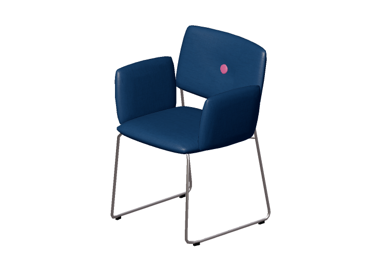 3D Chairs - Chair with metallic structure - Bla Station –... 3D Chairs - Chair with metallic structure - Bla Station –...