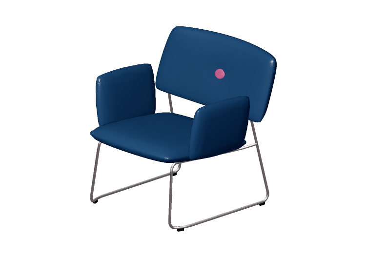 Chaises 3D - Chaise avec structure en métal - Bla Station –... Chaises 3D - Chaise avec structure en métal - Bla Station –...