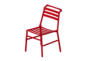 3D Chairs - Chair with metallic structure - Bla Station &ndash; Straw O35