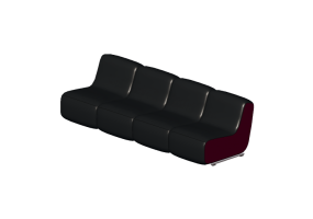 Chairs and Sofas 3D - Leather modular sofa &ndash; Bla Station &ndash; Ally S06