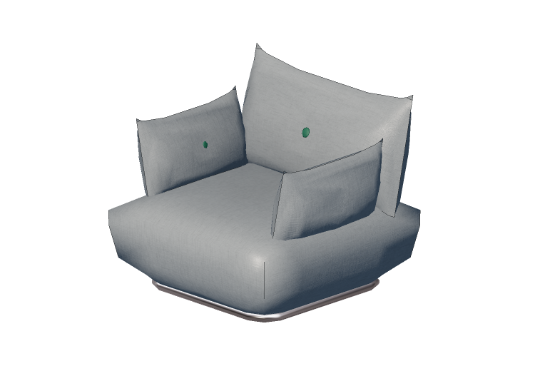 Sofás 3D - Sofá modular – Bla Station – Dunder S601 - Blå... Sofás 3D - Sofá modular – Bla Station – Dunder S601 - Blå...
