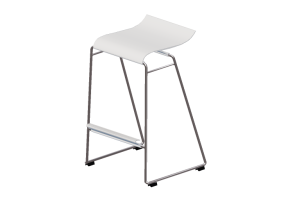 3D Chairs - Average size metallic stool - Bla Station &ndash; Gecco O33