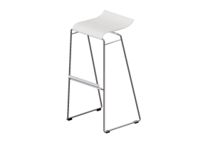Sillas 3D - Taburete alto de metal - Bla Station &ndash; Gecco O33