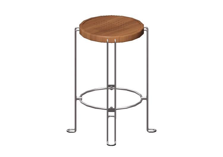 3D Stühle - Metallhocker medium - Bla Station – B2 - Blå... 3D Stühle - Metallhocker medium - Bla Station – B2 - Blå...