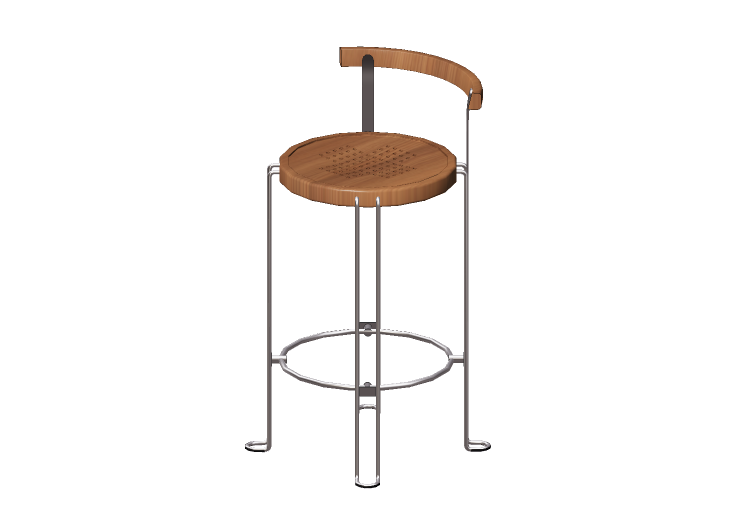 Chaises 3D - Tabouret moyen en métal - Bla Station – B4_M -... Chaises 3D - Tabouret moyen en métal - Bla Station – B4_M -...