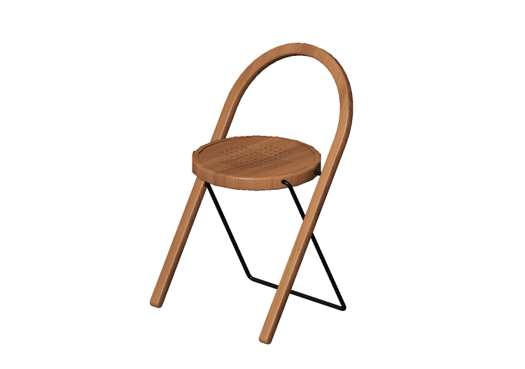 Sillas 3D - Taburete medio de madera - Bla Station – Beplus... Sillas 3D - Taburete medio de madera - Bla Station – Beplus...