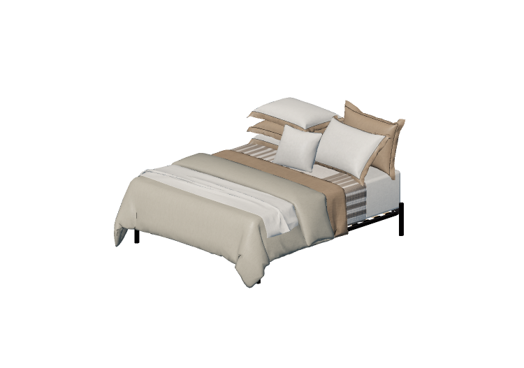 Camas 3D - Cama de casal - By The Bed - The 325 Kent Bege -... Camas 3D - Cama de casal - By The Bed - The 325 Kent Bege -...