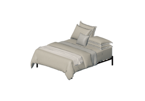 Camas y Mesitas de noche 3D - Cama matrimonial - By The Bed - Metro