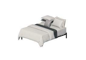 Camas 3D - Cama de casal - By The Bed - The Public Cinza