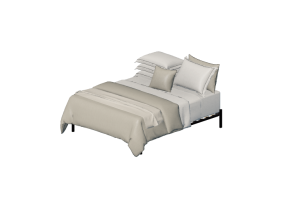 Camas 3D - Cama de casal - By The Bed - The Public Bege