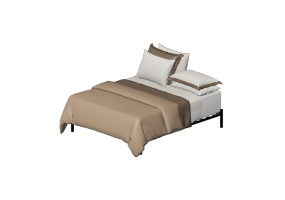 Letti 3D - Letto matrimoniale - By The Bed - The Carnegie Bege