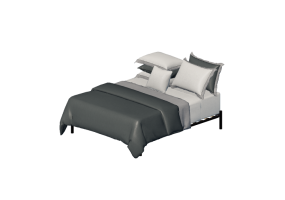 Camas 3D - Cama de casal - By The Bed - The Carnegie Cinza