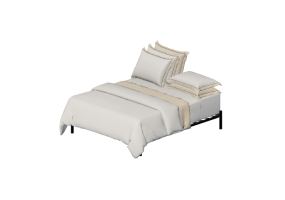 3D Betten und Nachttische - Doppelbett - By The Bed - The East V Branco