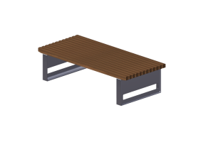 3D Sitzb&auml;nke und Pflanzengef&auml;&szlig;e - Gartenbank aus Holz - Byarums Bruk - Block