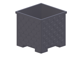 Bancos 3D - Floreira para exteriores - Byarums Bruk - Relief