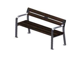 Bancs 3D - Banc en bois pour ext&eacute;rieurs - Byarums Bruk - Joy