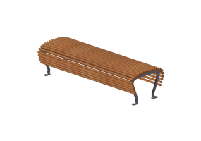 Benches and Planters 3D - Wooden bench for outside use - Byarums Bruk - Jujol