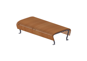 Bancos y Macetas 3D - Banco de madera para exteriores - Byarums Bruk - Jujol
