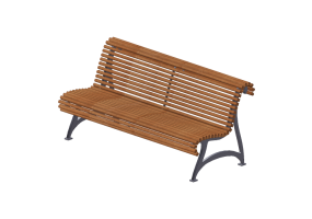 Bancs 3D - Banc en bois pour ext&eacute;rieurs - Byarums Bruk - Jujol