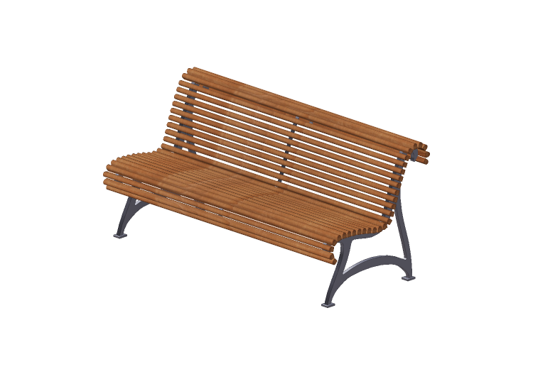 Bancs 3D - Banc en bois pour extérieurs - Byarums Bruk -... Bancs 3D - Banc en bois pour extérieurs - Byarums Bruk -...