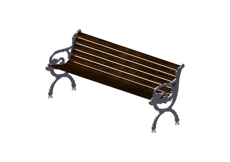 Benches and Planters 3D - Wooden bench for outside use -... Benches and Planters 3D - Wooden bench for outside use -...