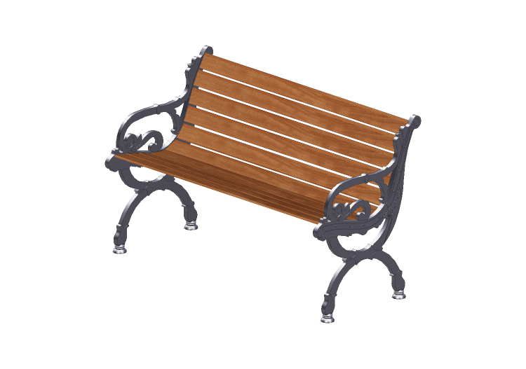 Bancos y Macetas 3D - Banco de madera para exteriores -... Bancos y Macetas 3D - Banco de madera para exteriores -...