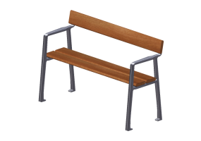 Panchine e Fioriere 3D - Panchina in legno per esterni - Byarums Bruk - Piccolo
