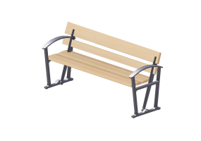 Bancs 3D - Banc en bois pour ext&eacute;rieurs - Byarums Bruk - Waterloo
