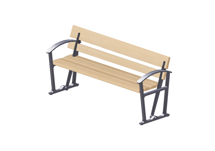 Panchine e Fioriere 3D - Panchina in legno per esterni -... Panchine e Fioriere 3D - Panchina in legno per esterni -...