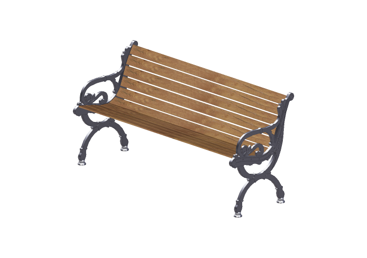 Panchine e Fioriere 3D - Panchina in legno per esterni -... Panchine e Fioriere 3D - Panchina in legno per esterni -...