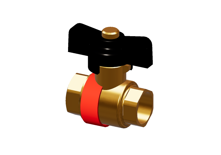 Vanne à sphère avec clapet anti-retour intégré DN 15 (1/2")... Vanne à sphère avec clapet anti-retour intégré DN 15 (1/2")...