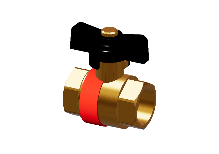 Ball valve with built-in check DN 20 (3/4") - Caleffi Ball valve with built-in check DN 20 (3/4") - Caleffi