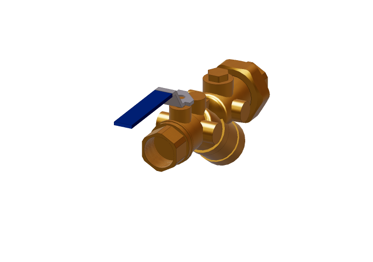 Automatic flow stabilizer with cartridge and ball valve DN... Automatic flow stabilizer with cartridge and ball valve DN...