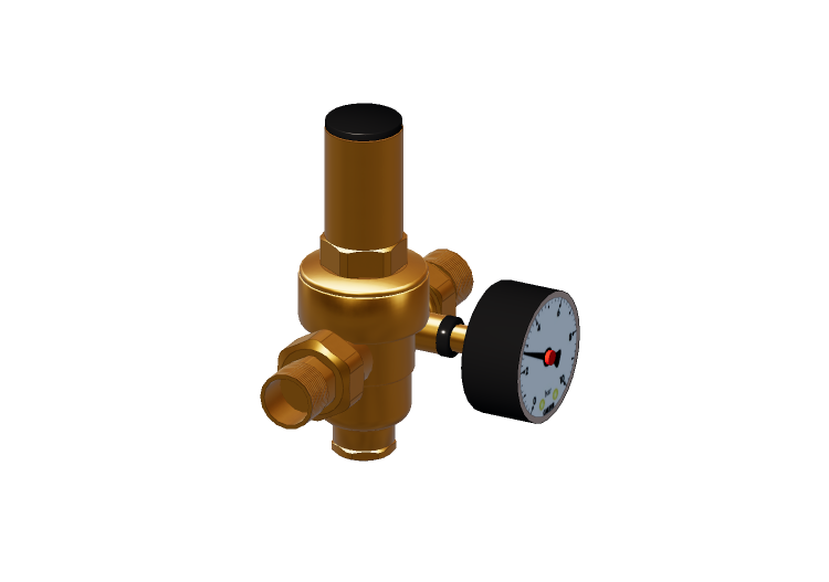 Riduttore pressione 2° stadio con manometro DN 20 (3/4")... Riduttore pressione 2° stadio con manometro DN 20 (3/4")...