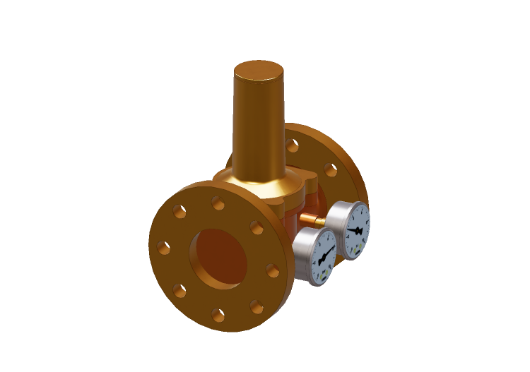 Riduttore pressione con doppio manometro DN 65 (2 1/2") -... Riduttore pressione con doppio manometro DN 65 (2 1/2") -...