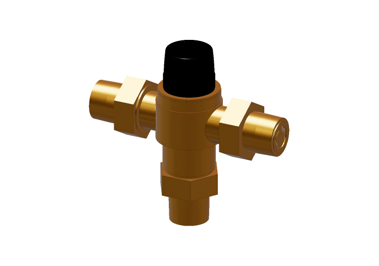 Thermomischer mit Rückschlagventilen DN 40 (1 1/2") -... Thermomischer mit Rückschlagventilen DN 40 (1 1/2") -...
