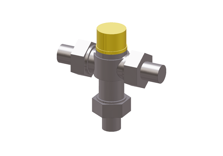 Válvula desviadora termostática DN 15 (1/2") - Caleffi Válvula desviadora termostática DN 15 (1/2") - Caleffi