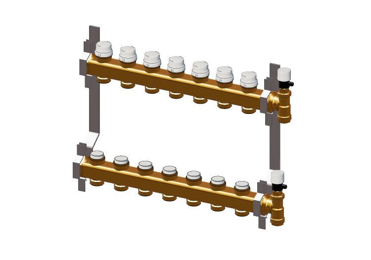 Distribution manifold for heating systems x7 - Caleffi Distribution manifold for heating systems x7 - Caleffi
