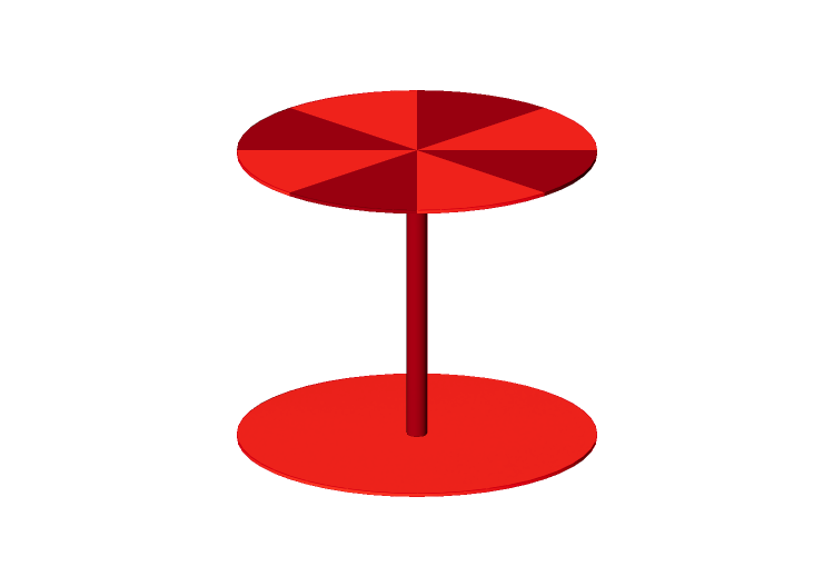 3D Tables - Plastic coffee table - Cappellini - Gong Circus... 3D Tables - Plastic coffee table - Cappellini - Gong Circus...