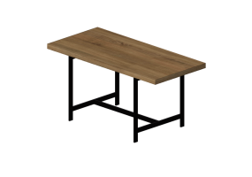 3D Tisch - Holztisch - Cappellini - Lochness - LH4