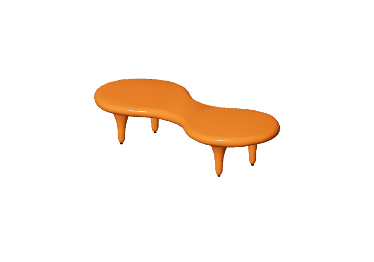 Mesas 3D - Mesa de centro de plástico - Cappellini - Orgone... Mesas 3D - Mesa de centro de plástico - Cappellini - Orgone...
