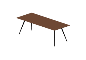 Tables 3D - Table en bois laqu&eacute; - Cappellini - Stay - STY3