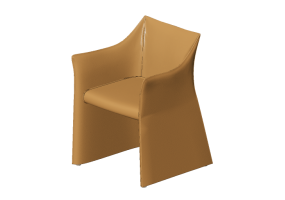 Cadeira 3D - Cadeira de couro - Cappellini - Cap - CAP2C