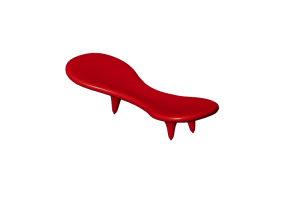 Chaises 3D - Banc en fibre de verre - Cappellini - Orgone - MN4