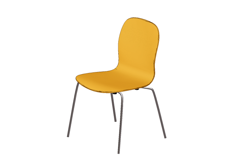 3D Chairs - Lacquered wooden chair - Cappellini - Tate... 3D Chairs - Lacquered wooden chair - Cappellini - Tate...