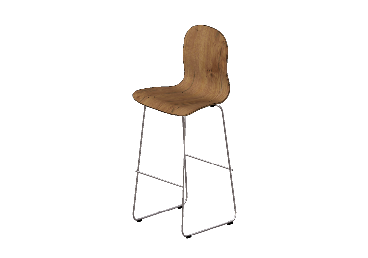 Cadeira 3D - Cadeira de madeira - Cappellini - Tate Wood -... Cadeira 3D - Cadeira de madeira - Cappellini - Tate Wood -...