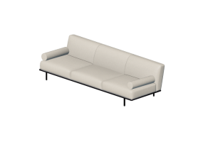 3D Sessel und Sofas - Stoffsofa - Cappellini - Cap Martin Sunset - MS3 - MS3C